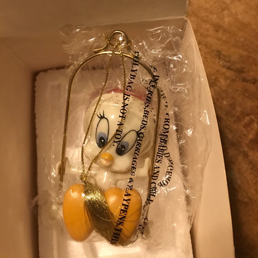 Lenox tweety bird in a cage figurine